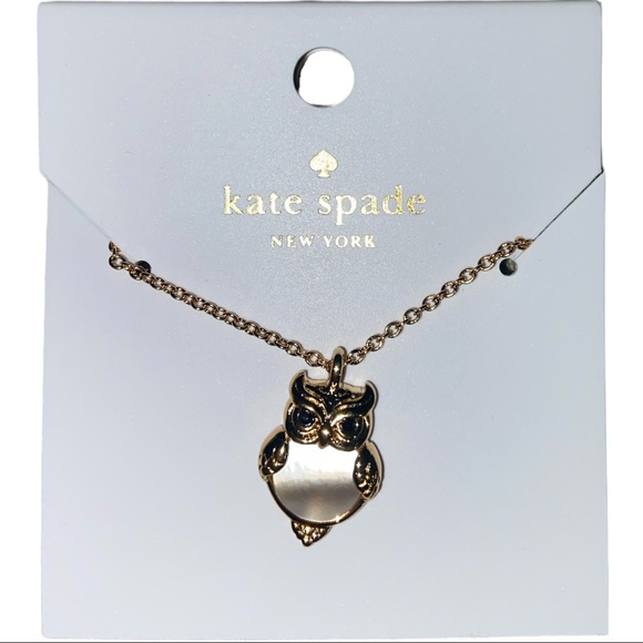 Into The Woods Collection Owl Mini Pendant Necklace Kate Spade New York